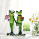 Maxbell Wedding Frog Garden Statue Resin Figurines Ornaments Backyard Cabinet Yard