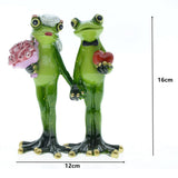 Maxbell Wedding Frog Garden Statue Resin Figurines Ornaments Backyard Cabinet Yard