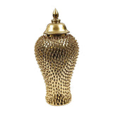 Maxbell Ginger Jar Porcelain Storage Tank Oriental for Cupboard Counter Office 20.5cmx20.5cmx46cm