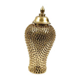 Maxbell Ginger Jar Porcelain Storage Tank Oriental for Cupboard Counter Office 20.5cmx20.5cmx46cm