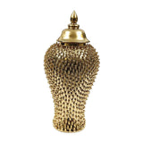 Maxbell Ginger Jar Porcelain Storage Tank Oriental for Cupboard Counter Office 18cmx18cmx38cm