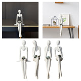 Maxbell Miniatures Thinker Statue Resin Figurine Crafts for Table Bookcase Decor 9.5cmx8.8cmx20cm