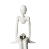 Maxbell Miniatures Thinker Statue Resin Figurine Crafts for Table Bookcase Decor 9.5cmx8.8cmx20cm