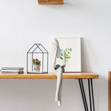 Maxbell Miniatures Thinker Statue Resin Figurine Crafts for Table Bookcase Decor 9cmx5cmx20cm