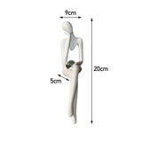 Maxbell Miniatures Thinker Statue Resin Figurine Crafts for Table Bookcase Decor 9cmx5cmx20cm