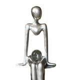 Maxbell Modern Thinker Statue Abstract Art Figurine Sculpture for Bookshelf Desktop 9.5cmx8.8cmx20cm