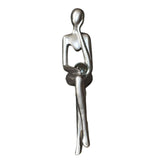 Maxbell Modern Thinker Statue Abstract Art Figurine Sculpture for Bookshelf Desktop 9.5cmx4.5cmx20cm