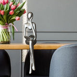 Maxbell Modern Thinker Statue Abstract Art Figurine Sculpture for Bookshelf Desktop 9.5cmx4.5cmx20cm