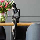 Maxbell Modern Abstract Thinker Statue Figurine Crafts for Living Room Desktop Decor 9cmx5cmx20cm