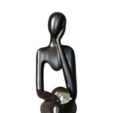 Maxbell Modern Abstract Thinker Statue Figurine Crafts for Living Room Desktop Decor 9.5cmx4.5cmx20cm