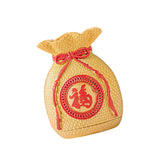 Maxbell Resin Flower Vase Blessed Bag Shape Sculpture Art Decor Centerpiece Figurine Aureate and Small