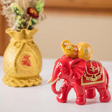 Maxbell Resin Flower Vase Blessed Bag Shape Sculpture Art Decor Centerpiece Figurine Aureate and Large