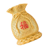 Maxbell Resin Flower Vase Blessed Bag Shape Sculpture Art Decor Centerpiece Figurine Aureate and Large