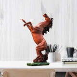 Maxbell 12.8''H Standing Horse Resin Statue Ornament for Decoration Accessories Brown