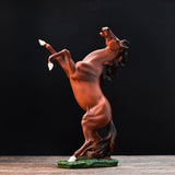 Maxbell 12.8''H Standing Horse Resin Statue Ornament for Decoration Accessories Brown