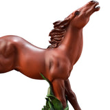 Maxbell Abstract Horse Statues Animal Sculptures Figurines for Office Wedding Decors brown