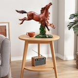 Maxbell Abstract Horse Statues Animal Sculptures Figurines for Office Wedding Decors brown