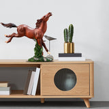 Maxbell Abstract Horse Statues Animal Sculptures Figurines for Office Wedding Decors brown
