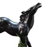 Maxbell Abstract Horse Statues Animal Sculptures Figurines for Office Wedding Decors black