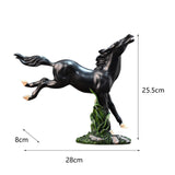 Maxbell Abstract Horse Statues Animal Sculptures Figurines for Office Wedding Decors black