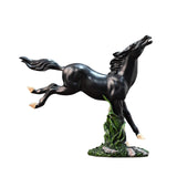 Maxbell Abstract Horse Statues Animal Sculptures Figurines for Office Wedding Decors black