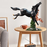 Maxbell Abstract Horse Statues Animal Sculptures Figurines for Office Wedding Decors black