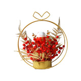 Maxbell Metal Vase Fake Flower Craft Figurine for Gift Party Ceremony Supplies Cat