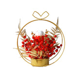 Maxbell Metal Vase Fake Flower Craft Figurine for Gift Party Ceremony Supplies Cat