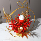Maxbell Metal Vase Fake Flower Craft Figurine for Gift Party Ceremony Supplies Cat
