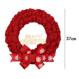 Maxbell Christmas Wreath Door Wreaths Garland for Xmas Front Yard Thanksgiving Red 37cm
