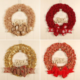 Maxbell Christmas Wreath Door Wreaths Garland for Xmas Front Yard Thanksgiving Red 37cm