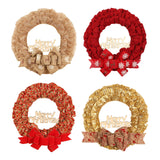 Maxbell Christmas Wreath Door Wreaths Garland for Xmas Front Yard Thanksgiving Red 37cm