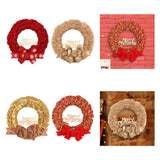 Maxbell Christmas Wreath Door Wreaths Garland for Xmas Front Yard Thanksgiving Red 37cm