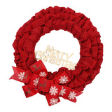 Maxbell Christmas Wreath Door Wreaths Garland for Xmas Front Yard Thanksgiving Red 37cm