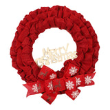 Maxbell Christmas Wreath Door Wreaths Garland for Xmas Front Yard Thanksgiving Red 37cm