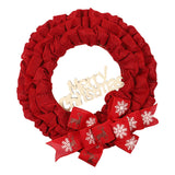 Maxbell Christmas Wreath Door Wreaths Garland for Xmas Front Yard Thanksgiving Red 37cm