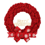Maxbell Christmas Wreath Door Wreaths Garland for Xmas Front Yard Thanksgiving Red 37cm