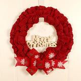 Maxbell Christmas Wreath Door Wreaths Garland for Xmas Front Yard Thanksgiving Red 37cm