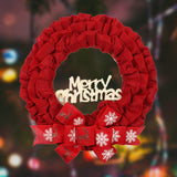 Maxbell Christmas Wreath Door Wreaths Garland for Xmas Front Yard Thanksgiving Red 37cm