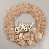 Maxbell Christmas Wreath Door Wreaths Garland for Xmas Front Yard Thanksgiving Light Brown 37cm