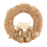 Maxbell Christmas Wreath Door Wreaths Garland for Xmas Front Yard Thanksgiving Light Brown 37cm