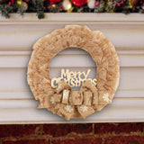 Maxbell Christmas Wreath Door Wreaths Garland for Xmas Front Yard Thanksgiving Light Brown 37cm