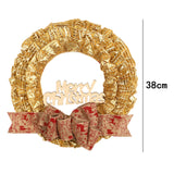 Maxbell Christmas Wreath Door Wreaths Garland for Xmas Front Yard Thanksgiving Aureate 38cm