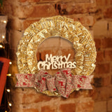 Maxbell Christmas Wreath Door Wreaths Garland for Xmas Front Yard Thanksgiving Aureate 38cm