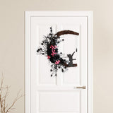 Maxbell Funny Cat Wreath Outside for Door Hanging Garland Fall Decorations Halloween