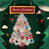 Maxbell Kids Felt Christmas Tree DIY with Detachable Ornaments Holiday Gift Durable