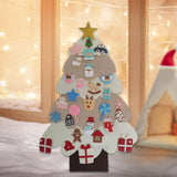 Maxbell Kids Felt Christmas Tree DIY with Detachable Ornaments Holiday Gift Durable
