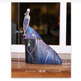Maxbell Abstract Women Statue Figurine Sculpture Desk Wedding Bedroom Bookshelf StyleA