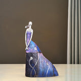 Maxbell Abstract Women Statue Figurine Sculpture Desk Wedding Bedroom Bookshelf StyleA