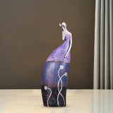 Maxbell Abstract Women Statue Figurine Sculpture Desk Wedding Bedroom Bookshelf StyleD